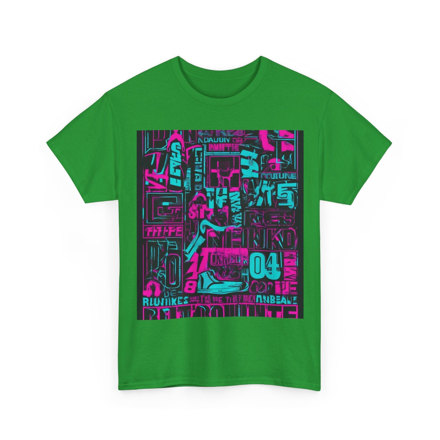 boostlete-rise-grind-type-unbreakable-routine-outline-over-solid-industrial-0081 — Unisex Heavy Cotton Tee (Gildan 5000)