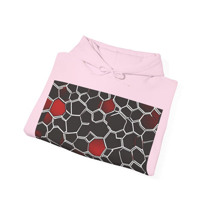 boostlete-quiet-power-pattern-hex-vector-0039 — Unisex Heavy Blend Hoodie (G18500)