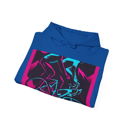 boostlete-rise-grind-scene-cyclist-outline-vector-0868 — Unisex Heavy Blend Hoodie (G18500)