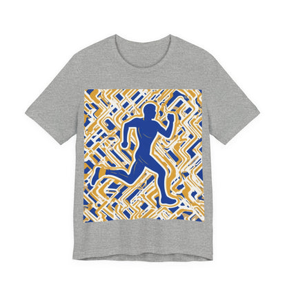 boostlete-pr-season-icon-runner-outline-industrial-0170 — Unisex Jersey Short Sleeve (B+C 3001)