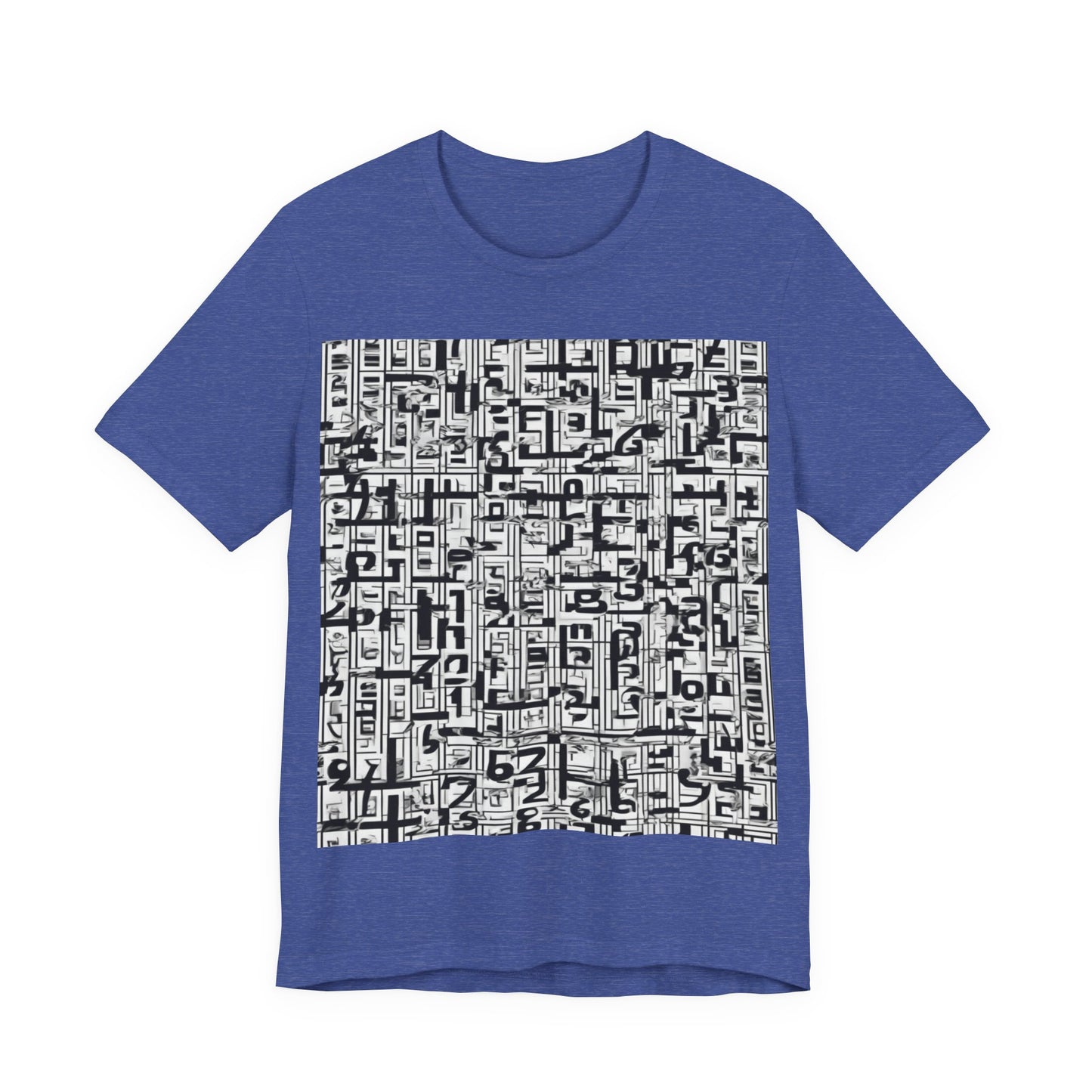 boostlete-boost-mode-pattern-plate-number-engraved-0103 — Unisex Jersey Short Sleeve (B+C 3001)