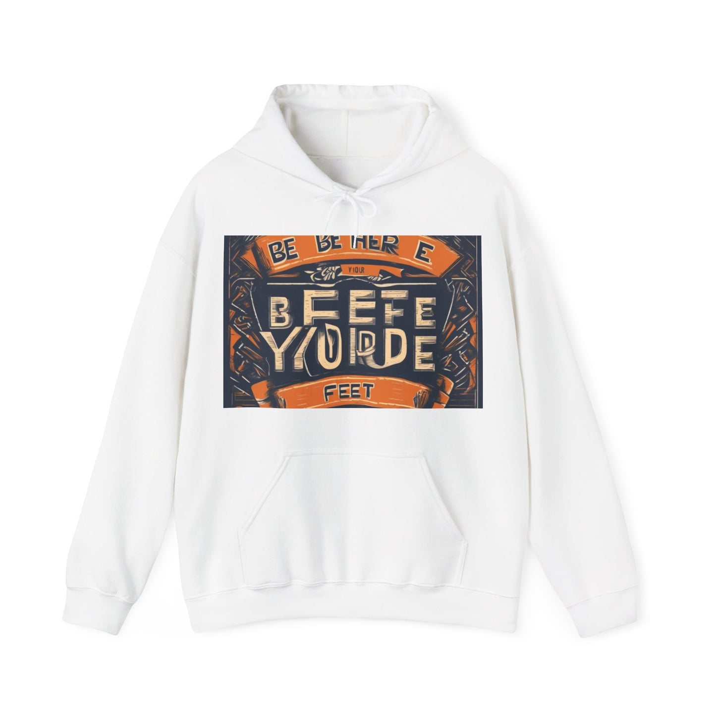 boostlete-field-day-type-be-where-your-feet-are-banner-engraved-0029 — Unisex Heavy Blend Hooded Sweatshirt (Gildan)