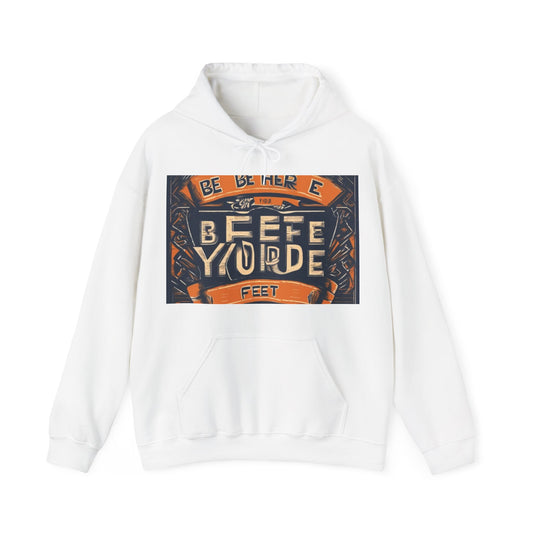 boostlete-field-day-type-be-where-your-feet-are-banner-engraved-0029 — Unisex Heavy Blend Hooded Sweatshirt (Gildan)