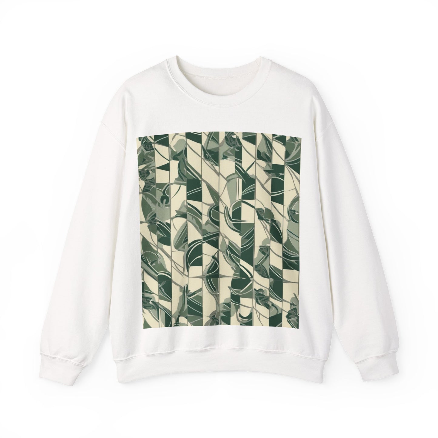 boostlete-mile-by-mile-pattern-stair-steps-athletic-0143 — Unisex Heavy Blend Crewneck Sweatshirt (Gildan)