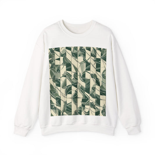 boostlete-mile-by-mile-pattern-stair-steps-athletic-0143 — Unisex Heavy Blend Crewneck Sweatshirt (Gildan)