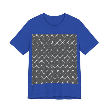 boostlete-am-crew-pattern-ekg-bold-0047 — Unisex Jersey Short Sleeve (B+C 3001)