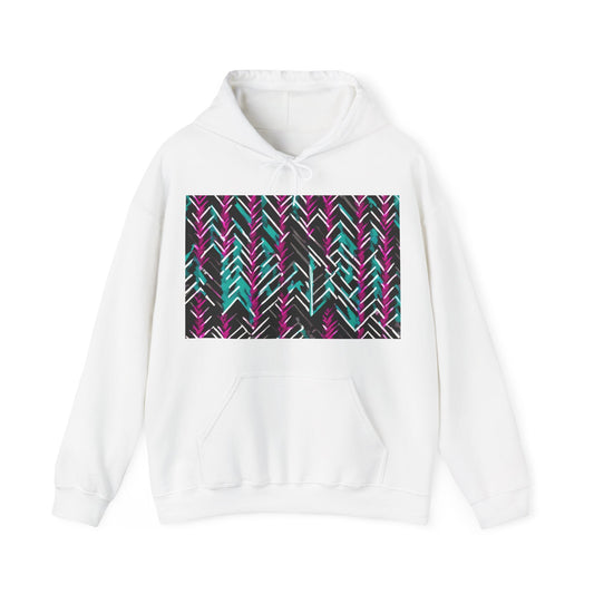 boostlete-recovery-progress-pattern-chevron-retro-0243 — Unisex Heavy Blend Hoodie (G18500)