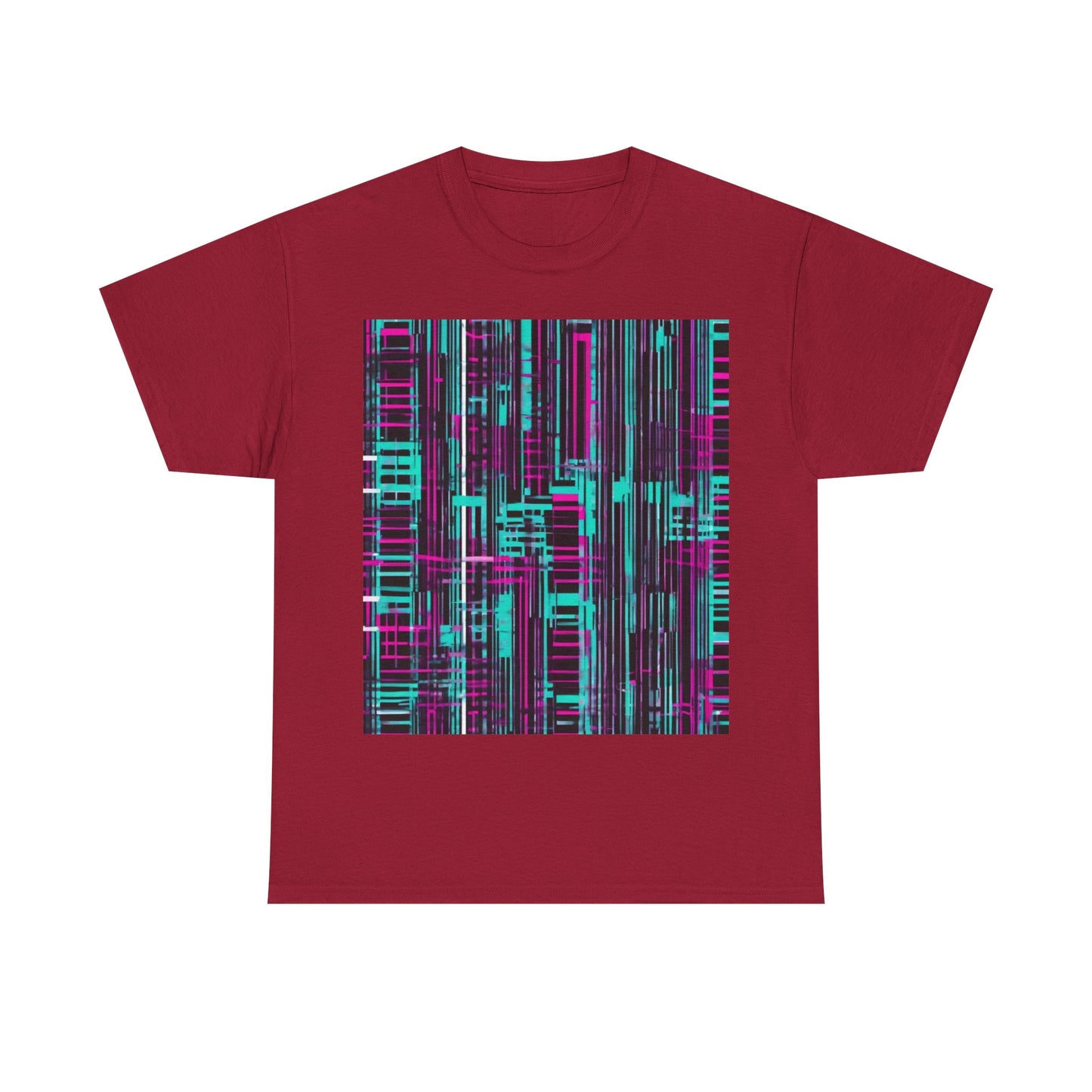 boostlete-field-day-pattern-barcode-retro-0275 — Unisex Heavy Cotton Tee (Gildan 5000)