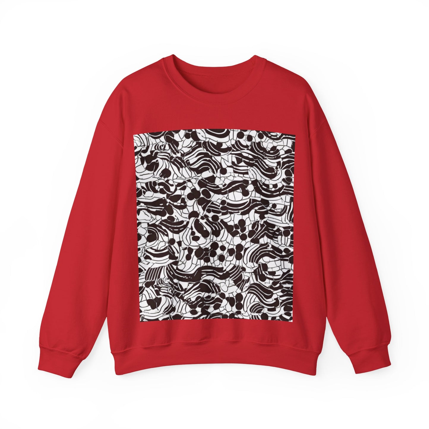 boostlete-rise-grind-pattern-dotted-line-art-0483 — Unisex Heavy Blend Crewneck (G18000)