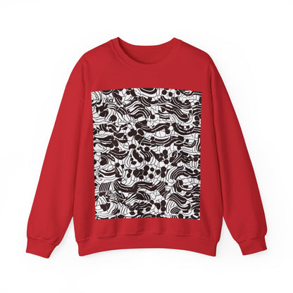 boostlete-rise-grind-pattern-dotted-line-art-0483 — Unisex Heavy Blend Crewneck (G18000)