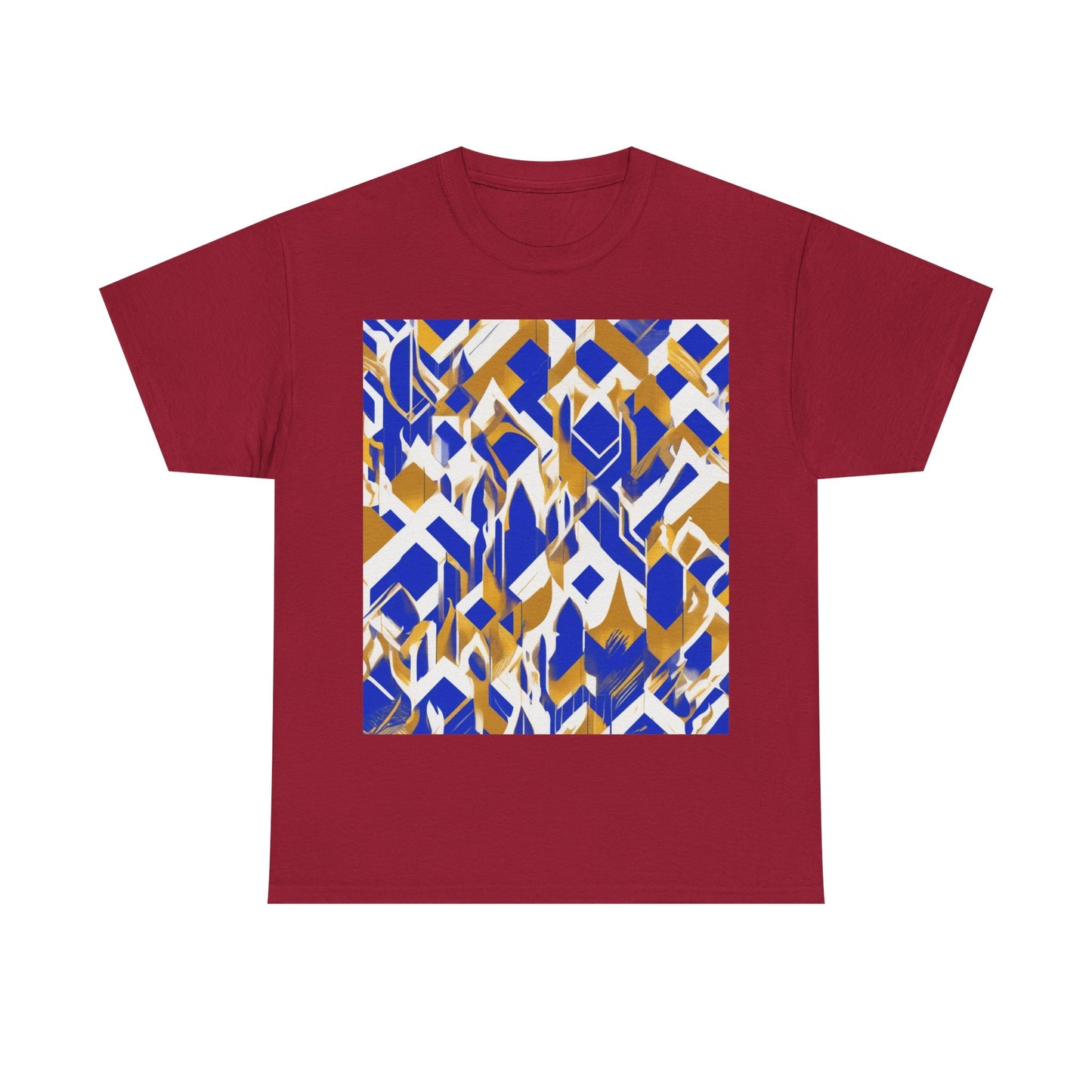 boostlete-field-day-icon-flame-glitch-geometric-0090 — Unisex Heavy Cotton Tee (Gildan 5000)