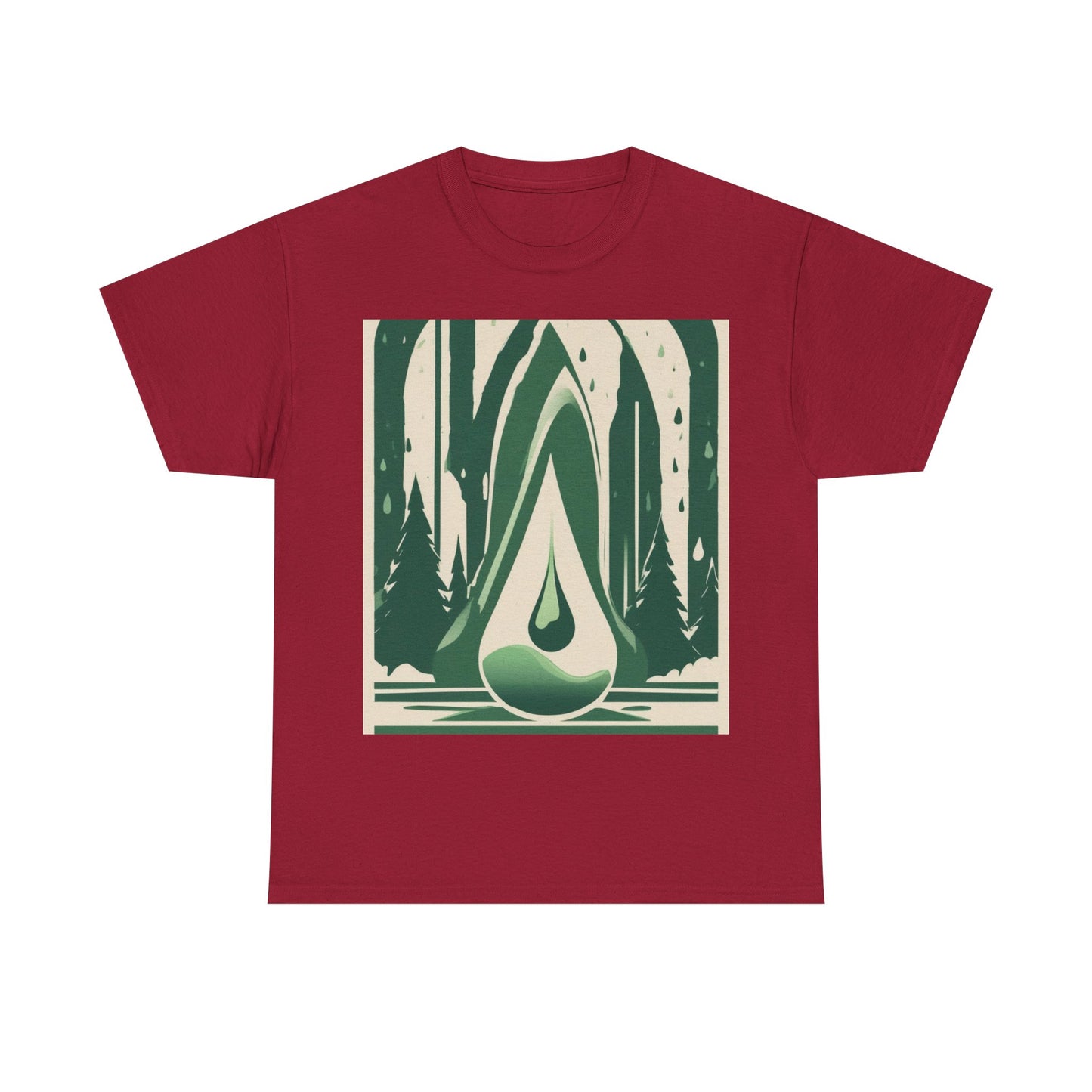 boostlete-quiet-power-icon-water-glitch-retro-0186 — Unisex Heavy Cotton Tee (Gildan 5000)