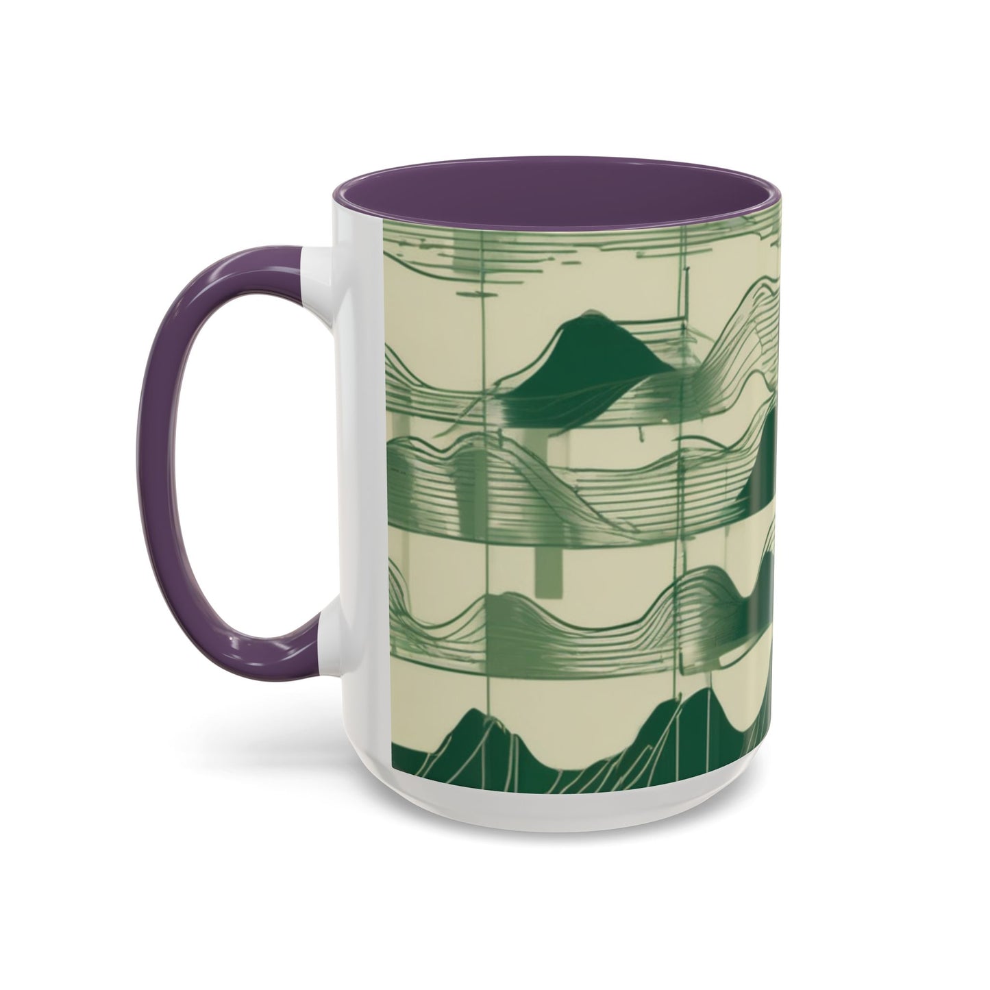 boostlete-mile-by-mile-pattern-audio-blueprint-0971 — Accent Mug 11/15oz