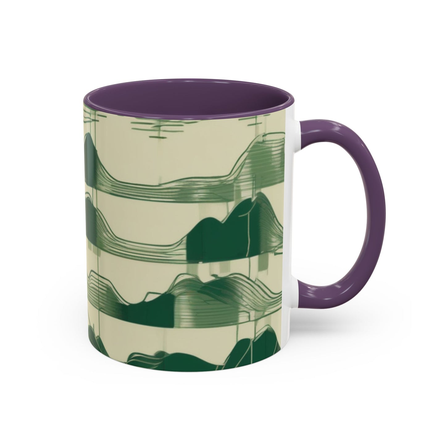 boostlete-mile-by-mile-pattern-audio-blueprint-0971 — Accent Mug 11/15oz