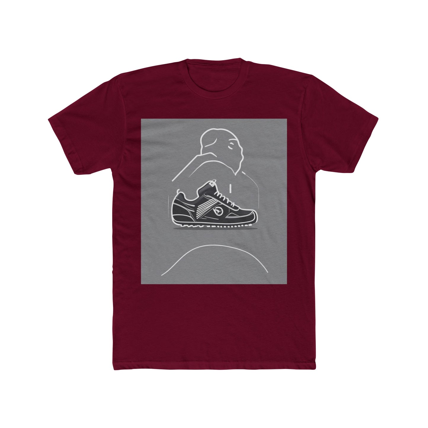 boostlete-boost-mode-icon-sneaker-offset-vector-0166 — Unisex Cotton Crew Tee (NL 3600)