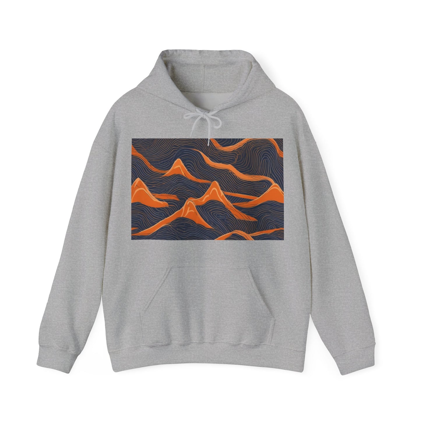 boostlete-boost-mode-pattern-topographic-engraved-0035 — Unisex Heavy Blend Hooded Sweatshirt (Gildan)