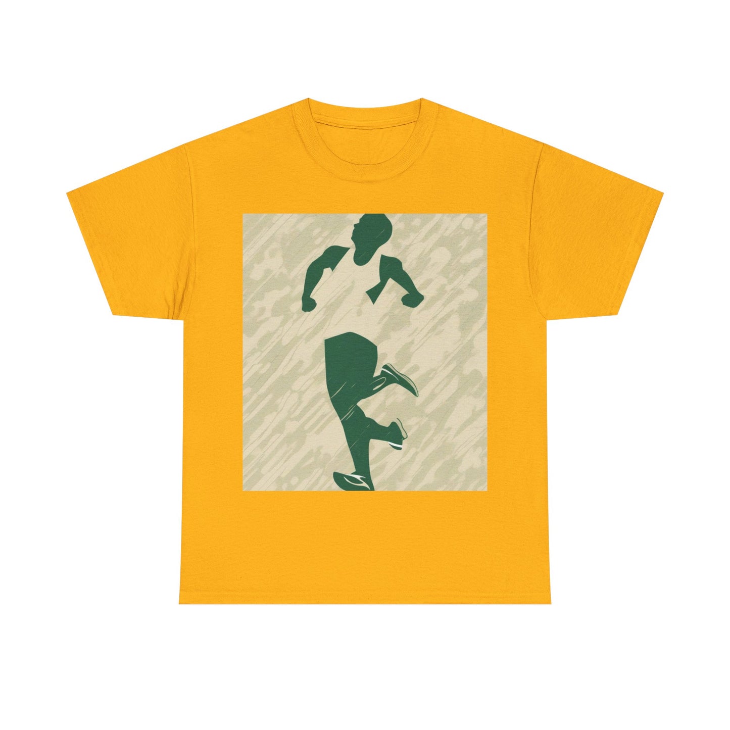 boostlete-am-crew-icon-runner-grainy-blueprint-0134 — Unisex Heavy Cotton Tee (Gildan 5000)