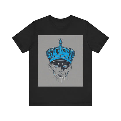 boostlete-am-crew-icon-crown-grainy-monoline-0022 — Unisex Jersey Short Sleeve (B+C 3001)
