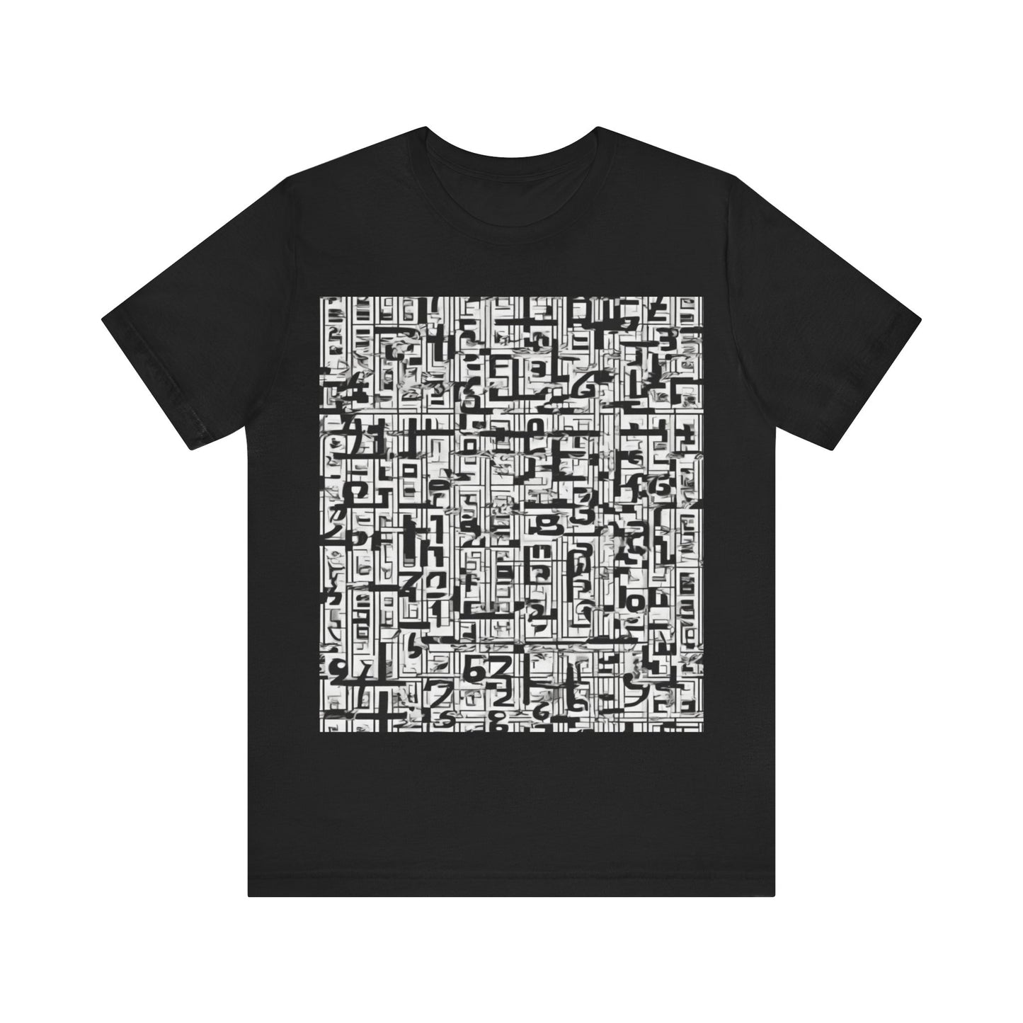 boostlete-boost-mode-pattern-plate-number-engraved-0103 — Unisex Jersey Short Sleeve (B+C 3001)