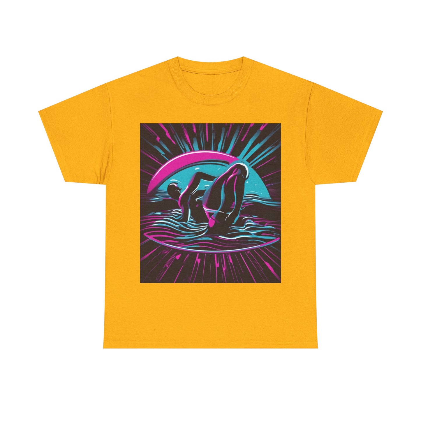 boostlete-pr-season-icon-swimmer-duotone-bold-0126 — Unisex Heavy Cotton Tee (Gildan 5000)