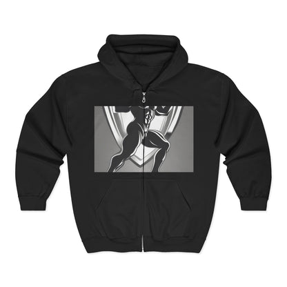 boostlete-mile-by-mile-scene-lunge-3d-athletic-0020 — Unisex Heavy Blend Full-Zip Hooded Sweatshirt