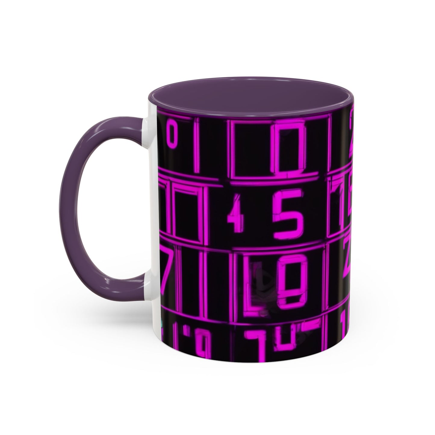 boostlete-iron-intent-pattern-plate-number-retro-0227 — Accent Mug 11oz/15oz