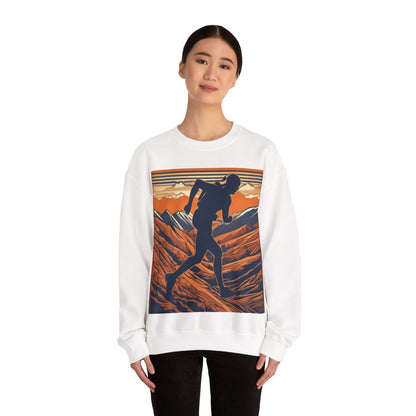 boostlete-iron-intent-scene-trail-3d-retro-0764 — Unisex Heavy Blend Crewneck (G18000)