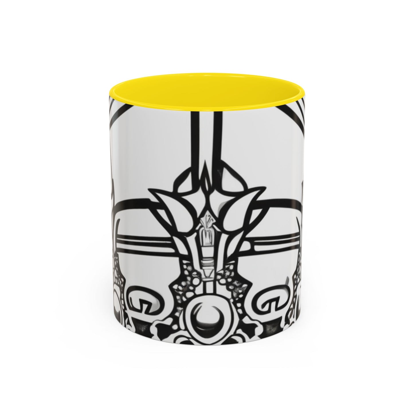 boostlete-quiet-power-icon-crown-outline-badge-0130 — Accent Mug 11oz/15oz