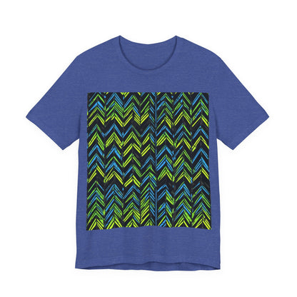 boostlete-mile-by-mile-pattern-chevron-monoline-0051 — Unisex Jersey Short Sleeve (B+C 3001)
