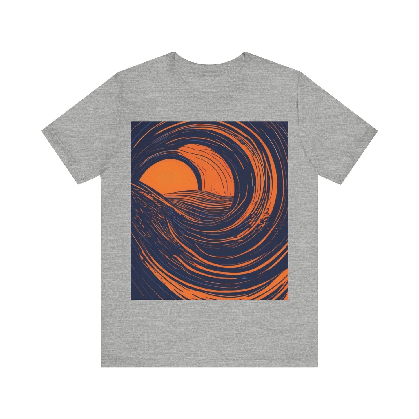 boostlete-rise-grind-icon-sunrise-speed-line-art-0202 — Unisex Jersey Short Sleeve (B+C 3001)