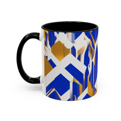 boostlete-field-day-icon-flame-glitch-geometric-0090 — Accent Mug 11oz/15oz