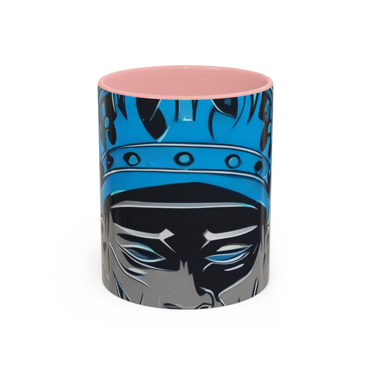 boostlete-am-crew-icon-crown-grainy-monoline-0022 — Accent Mug 11oz/15oz