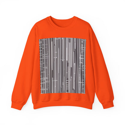 boostlete-boost-mode-pattern-barcode-blueprint-0463 — Unisex Heavy Blend Crewneck (G18000)