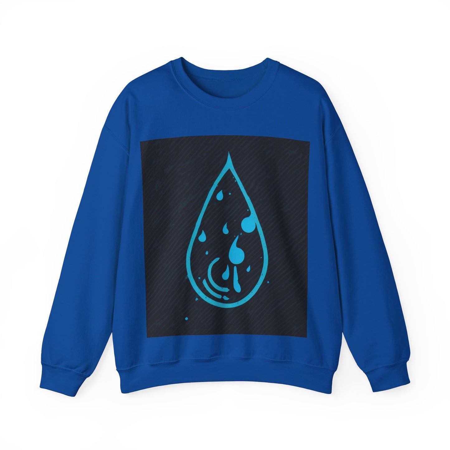 boostlete-iron-intent-icon-water-grainy-vector-0762 — Unisex Heavy Blend Crewneck (G18000)