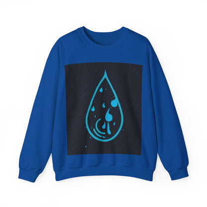 boostlete-iron-intent-icon-water-grainy-vector-0762 — Unisex Heavy Blend Crewneck (G18000)