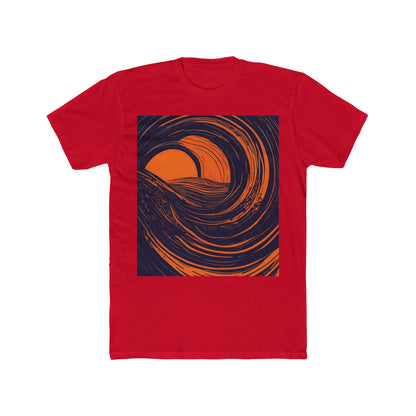 boostlete-rise-grind-icon-sunrise-speed-line-art-0202 — Unisex Cotton Crew Tee (NL 3600)