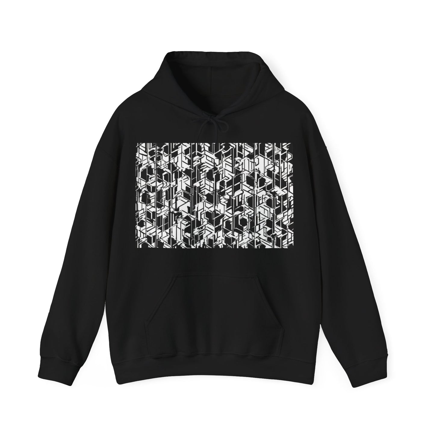 boostlete-field-day-pattern-micro-blueprint-0927 — Unisex Heavy Blend Hoodie (G18500)