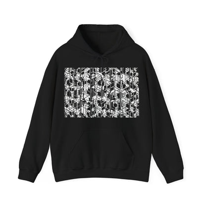 boostlete-field-day-pattern-micro-blueprint-0927 — Unisex Heavy Blend Hoodie (G18500)
