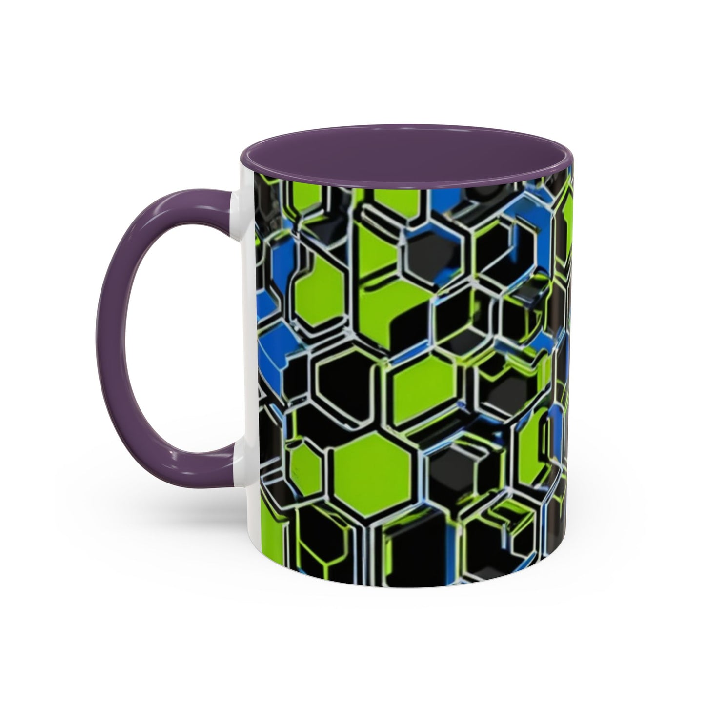 boostlete-recovery-progress-pattern-hex-blueprint-0007 — Accent Mug 11oz/15oz