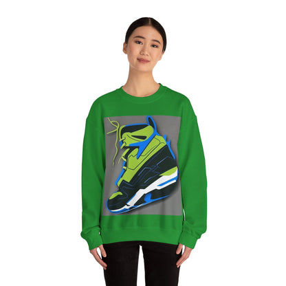 boostlete-quiet-power-icon-sneaker-duotone-paper-0066 — Unisex Heavy Blend Crewneck Sweatshirt (Gildan)