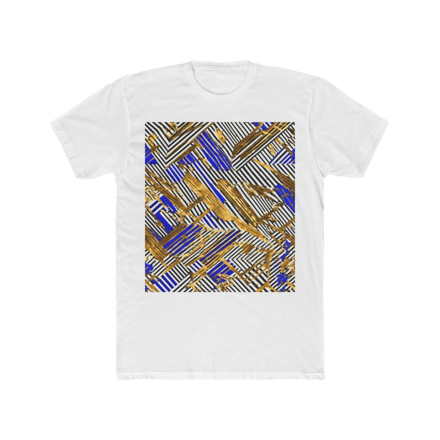 boostlete-boost-mode-pattern-diagonal-monoline-0015 — Unisex Cotton Crew Tee (NL 3600)
