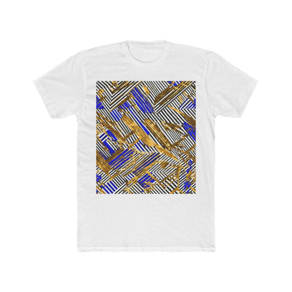 boostlete-boost-mode-pattern-diagonal-monoline-0015 — Unisex Cotton Crew Tee (NL 3600)