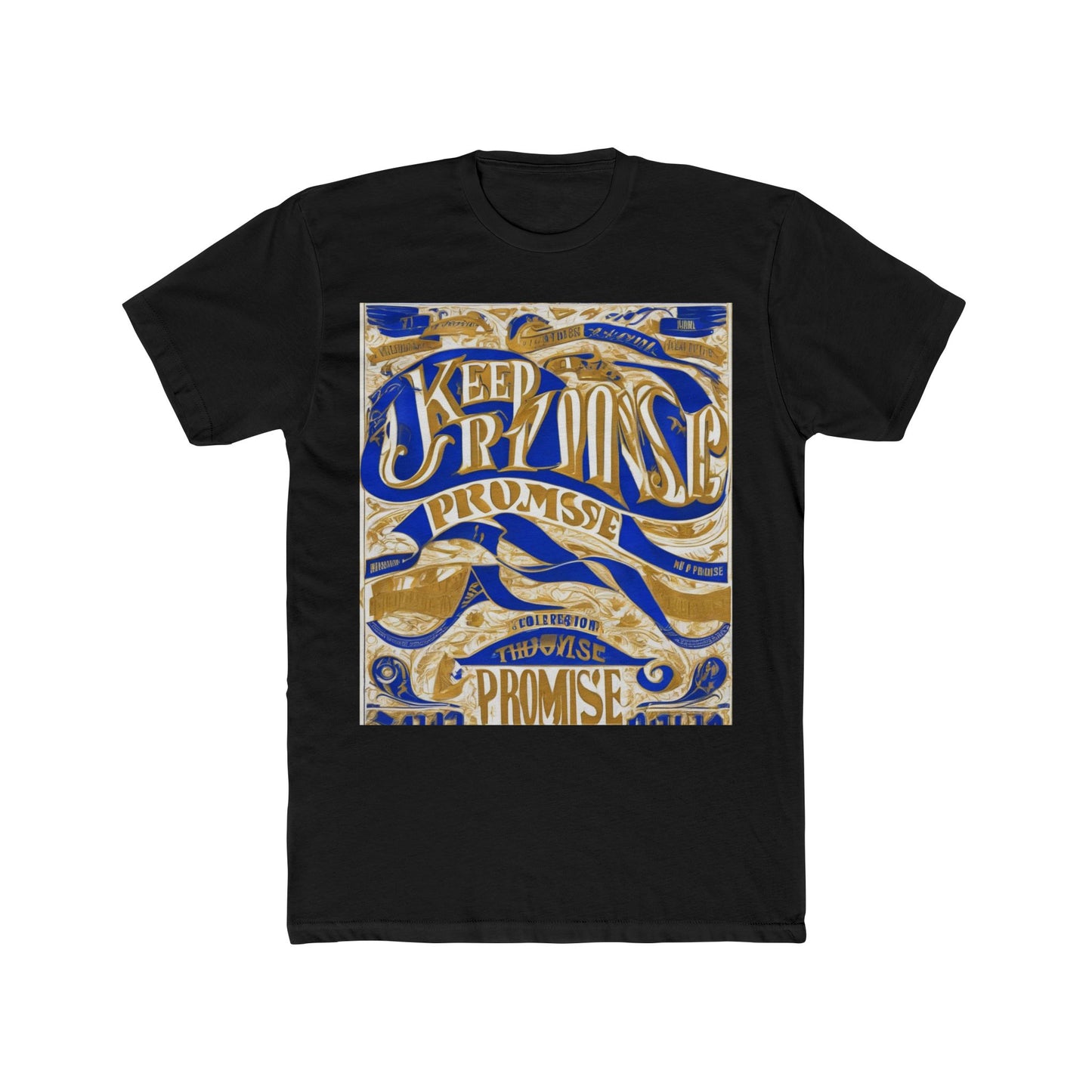 boostlete-am-crew-type-keep-the-promise-split-engraved-0101 — Unisex Cotton Crew Tee (NL 3600)