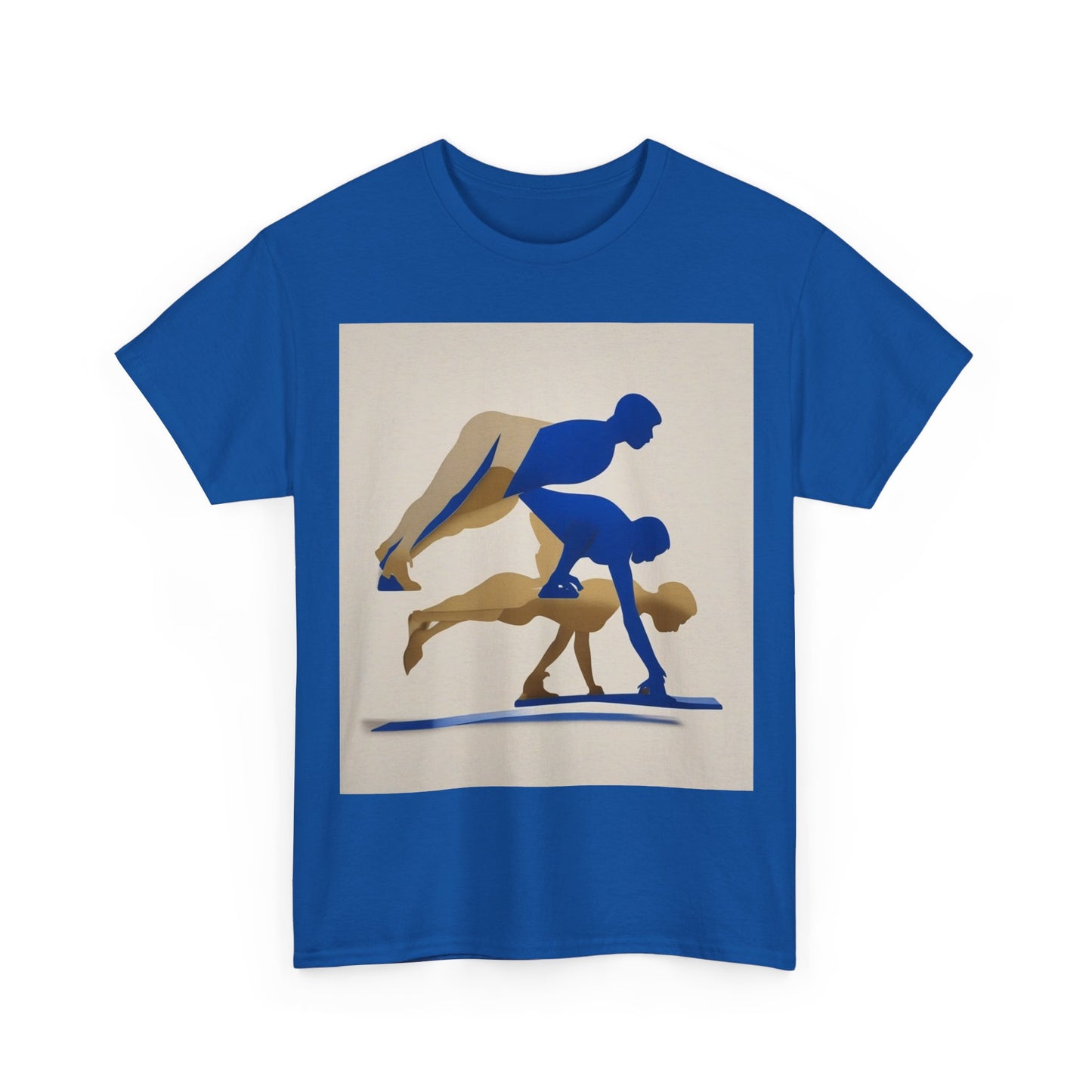 boostlete-mile-by-mile-scene-push-up-duotone-paper-0040 — Unisex Heavy Cotton Tee (Gildan 5000)