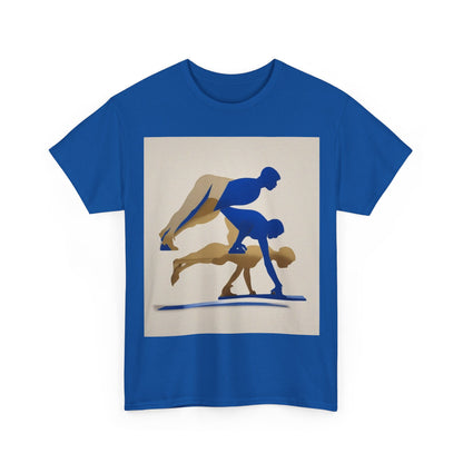 boostlete-mile-by-mile-scene-push-up-duotone-paper-0040 — Unisex Heavy Cotton Tee (Gildan 5000)