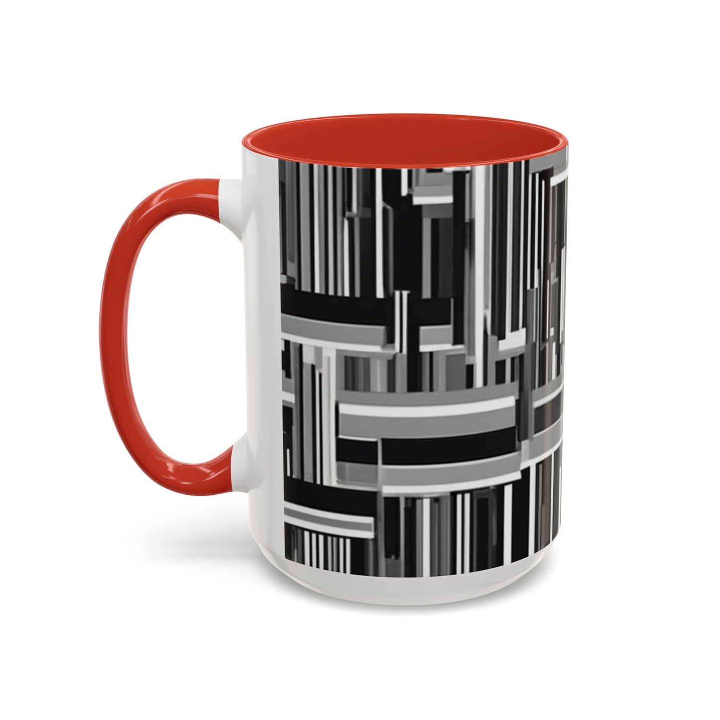 boostlete-recovery-progress-pattern-barcode-isometric-1023 — Accent Mug 11/15oz