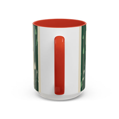 boostlete-quiet-power-icon-water-glitch-retro-0186 — Accent Mug 11/15oz