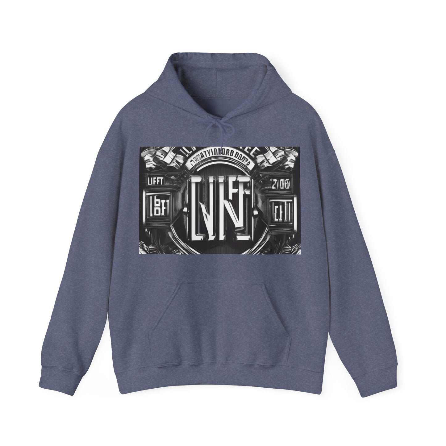 boostlete-am-crew-type-lift-the-standard-banner-engraved-0665 — Unisex Heavy Blend Hoodie (G18500)