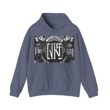 boostlete-am-crew-type-lift-the-standard-banner-engraved-0665 — Unisex Heavy Blend Hoodie (G18500)