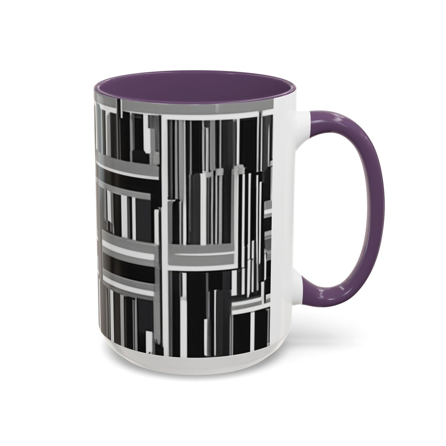 boostlete-recovery-progress-pattern-barcode-isometric-1023 — Accent Mug 11/15oz